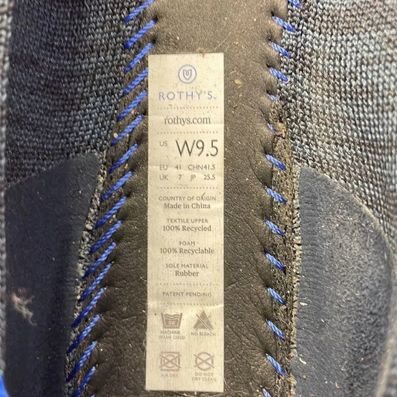 ROTHY’S woman’s blue with multi colors flats - Picture 8 of 15